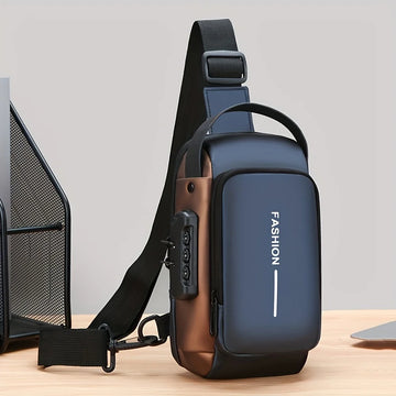 Shoulder bag with phone pocket and zipper closure for everyday travel