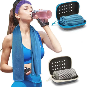 Quick-drying and cooling sports towel set