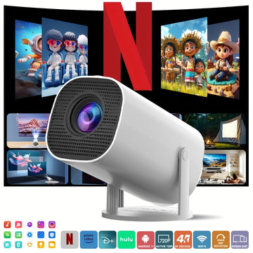 HD mini projector, supports 4K video