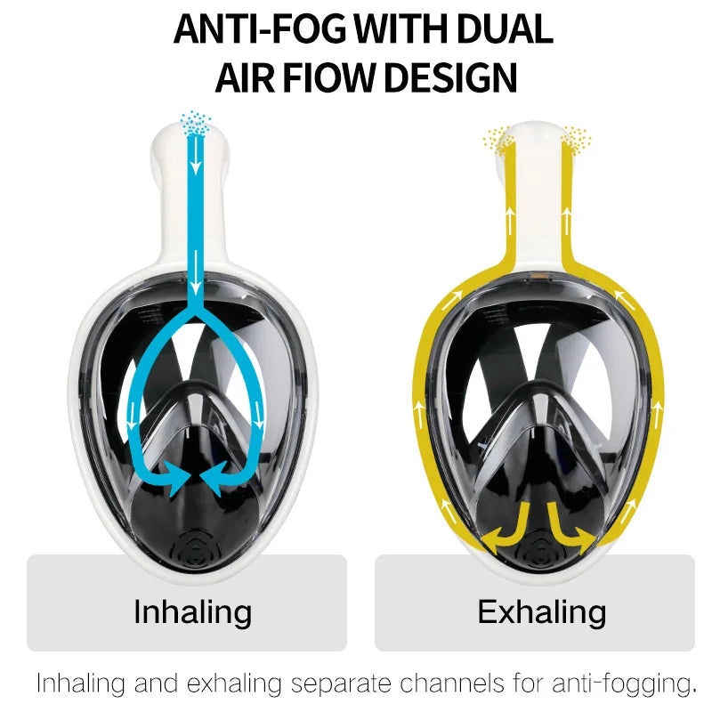 COPOZZ Full Face Scuba Diving Mask Anti Fog