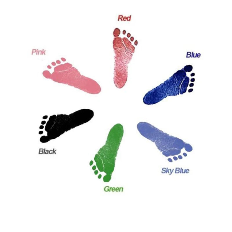 Newborn Baby DIY Hand And Footprint Kit Ink Pads Photo Frame