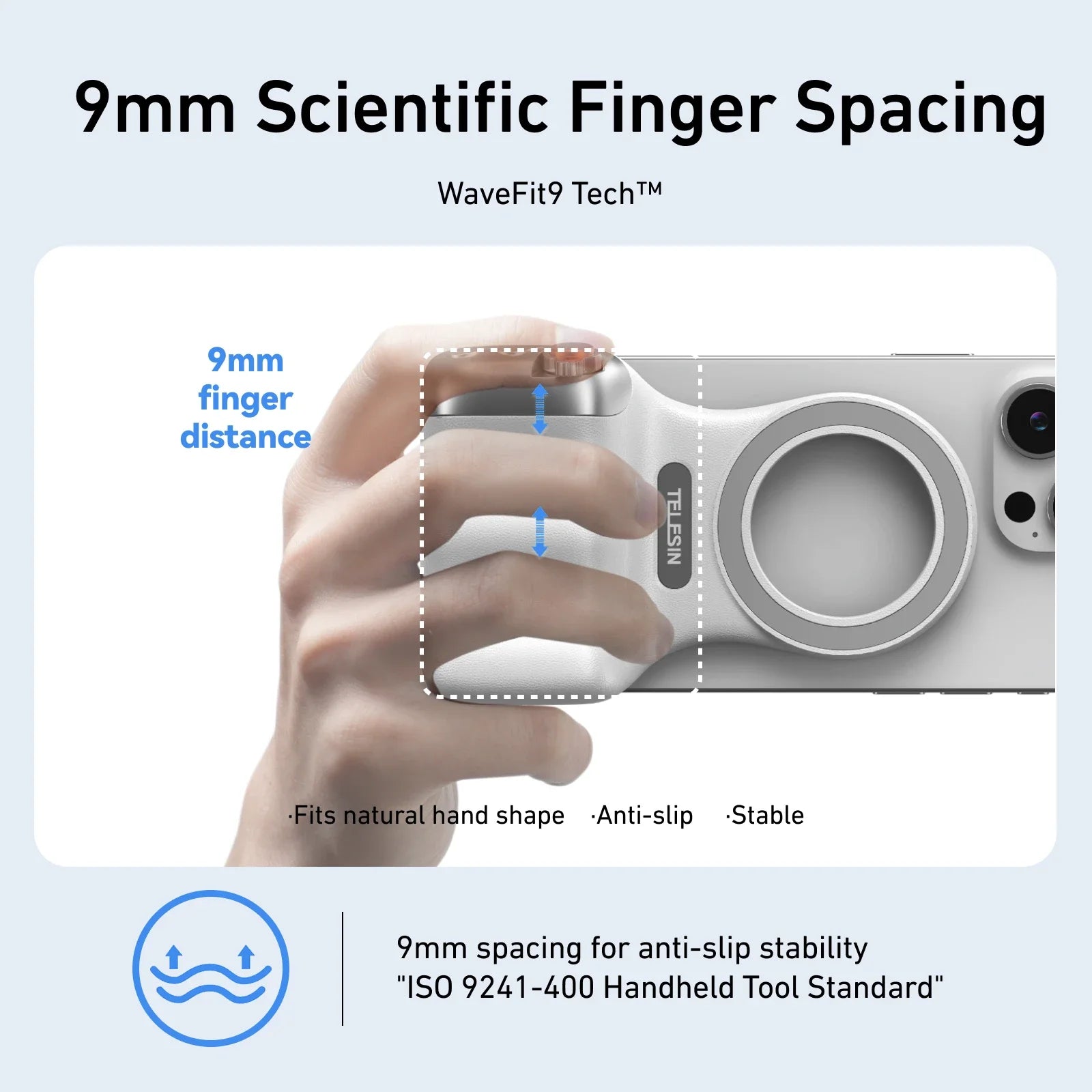 Fun Shot Magnetic Grip, Ergonomic Style Phone Camera