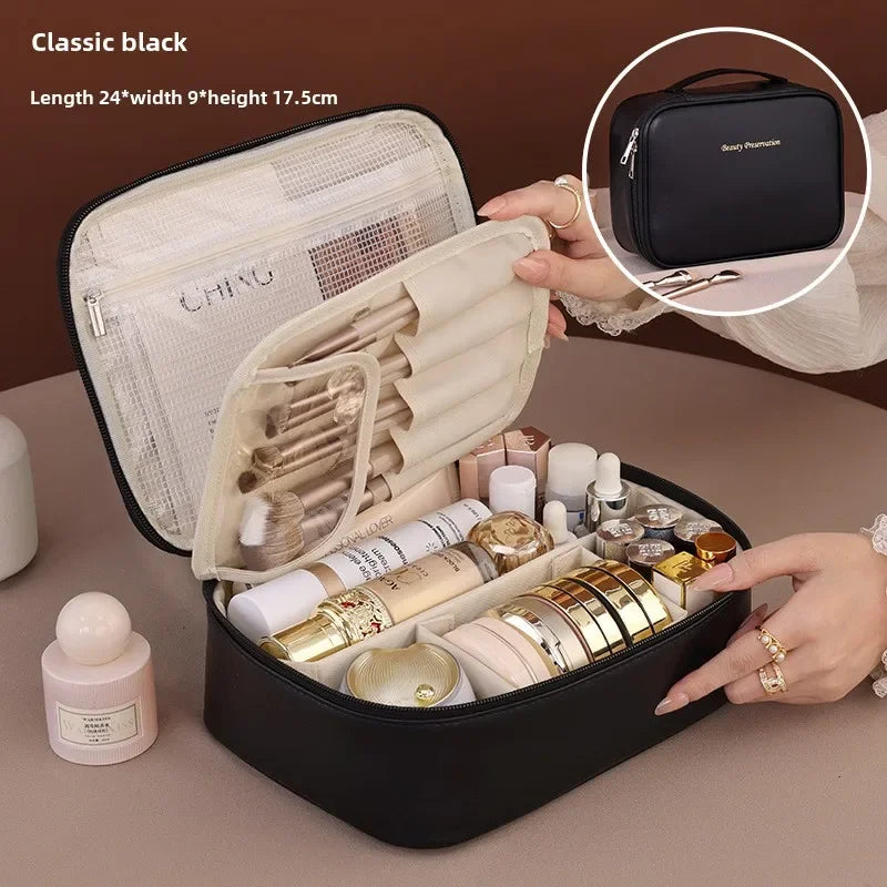Capacity Luxury Makeup Bag Travel Organizer Essentials Toiletry Bags