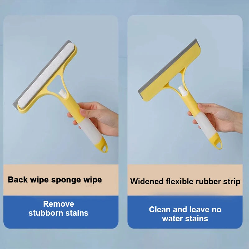 SEAMETAL 3 IN 1 Car Scraper Window Cleaning Wiper Muitifunctional Glass