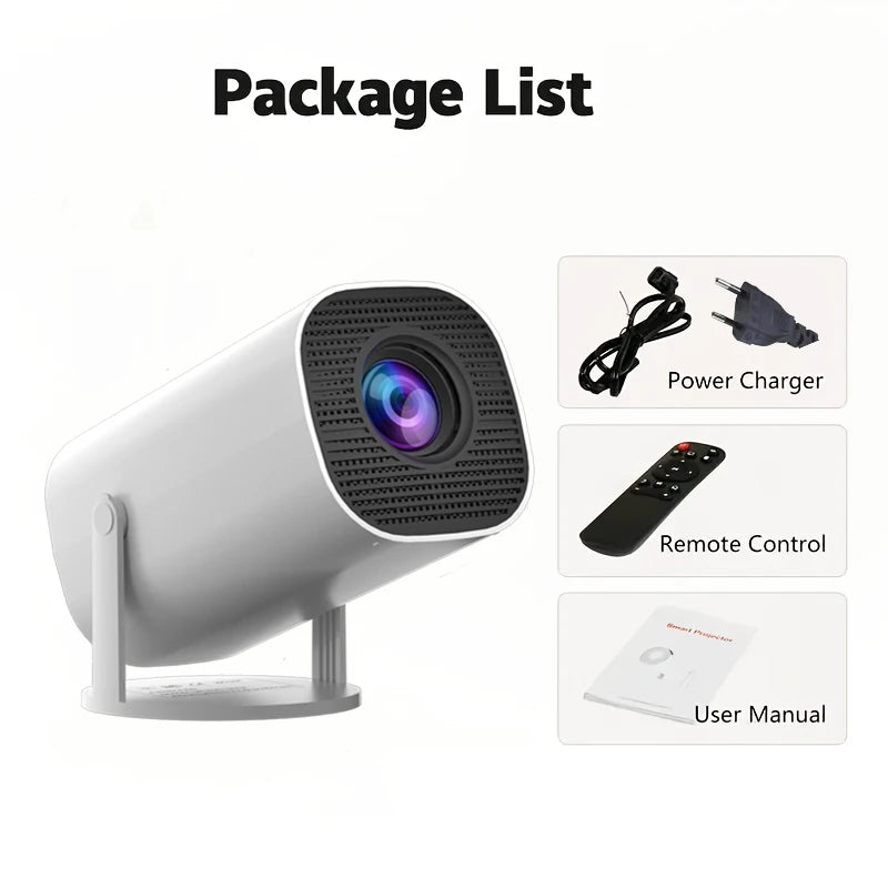 HD mini projector, supports 4K video