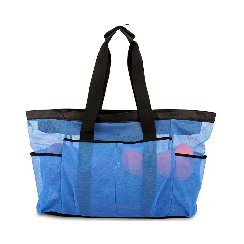 1pc Extra Large Mesh Beach Bag Breathable Mesh