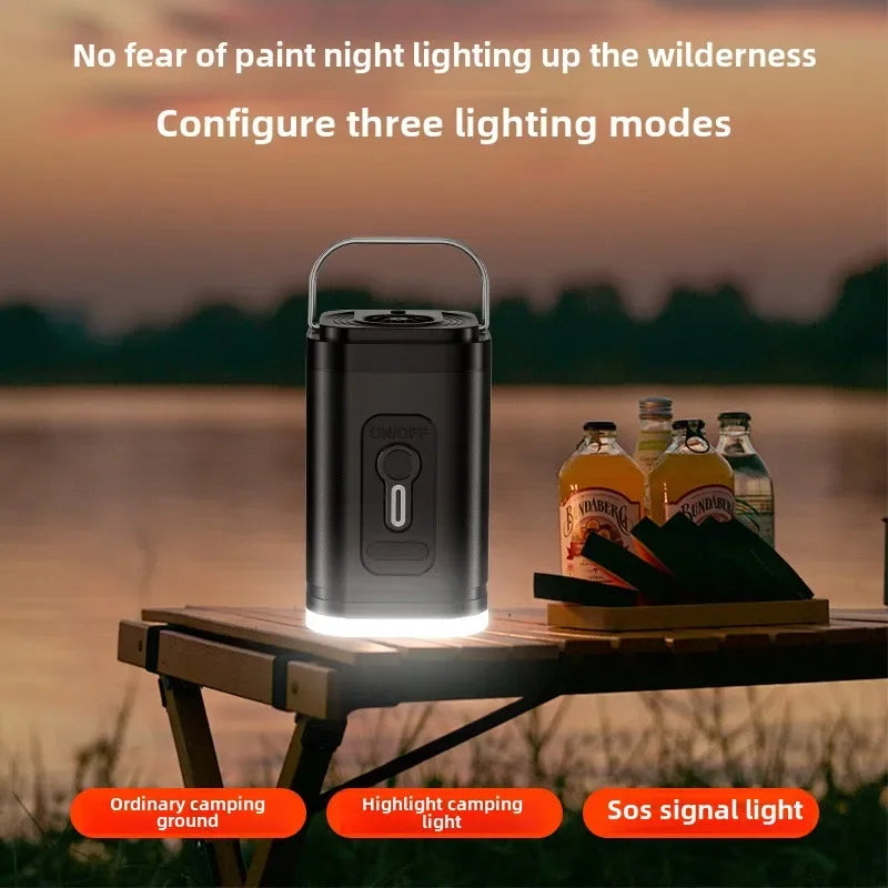 YIJU 3 in 1 Electric Air Pump with Lights Mini Wireless Air Compressor USB Charging Inflator