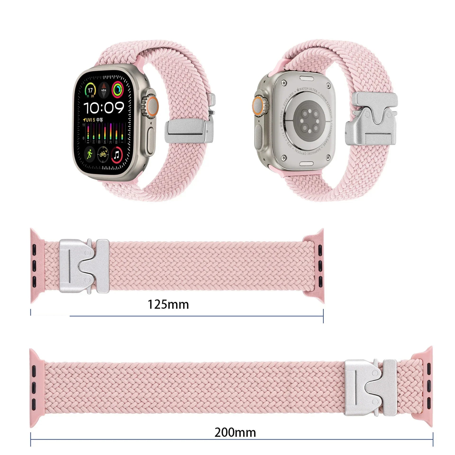 Braided Solo Loop Strap For Apple watch