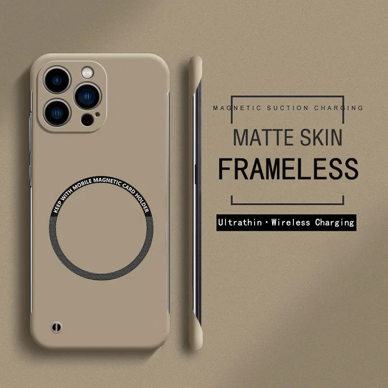 Frameless Magnetic For Magsafe Slim Case For iPhone