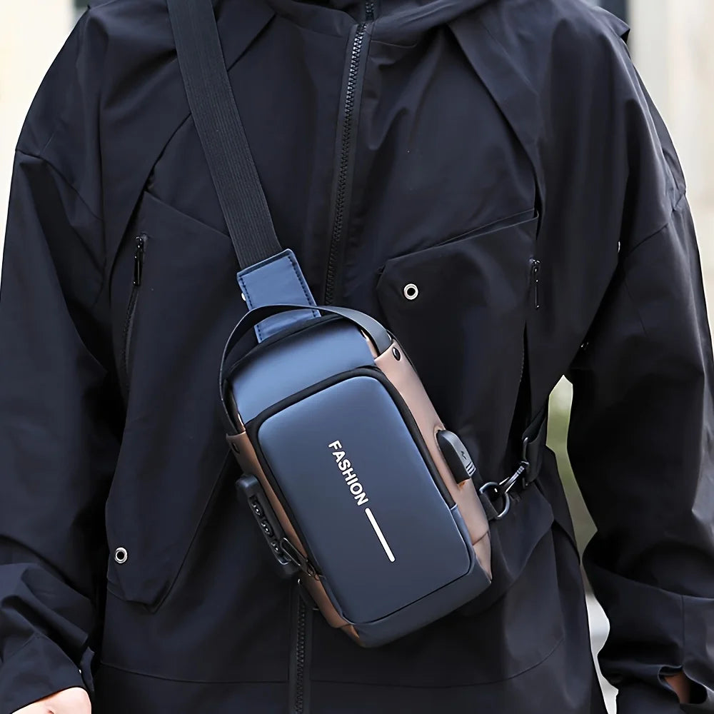 Shoulder bag with phone pocket and zipper closure for everyday travel