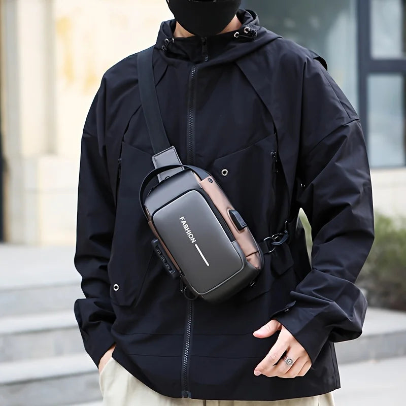 Shoulder bag with phone pocket and zipper closure for everyday travel