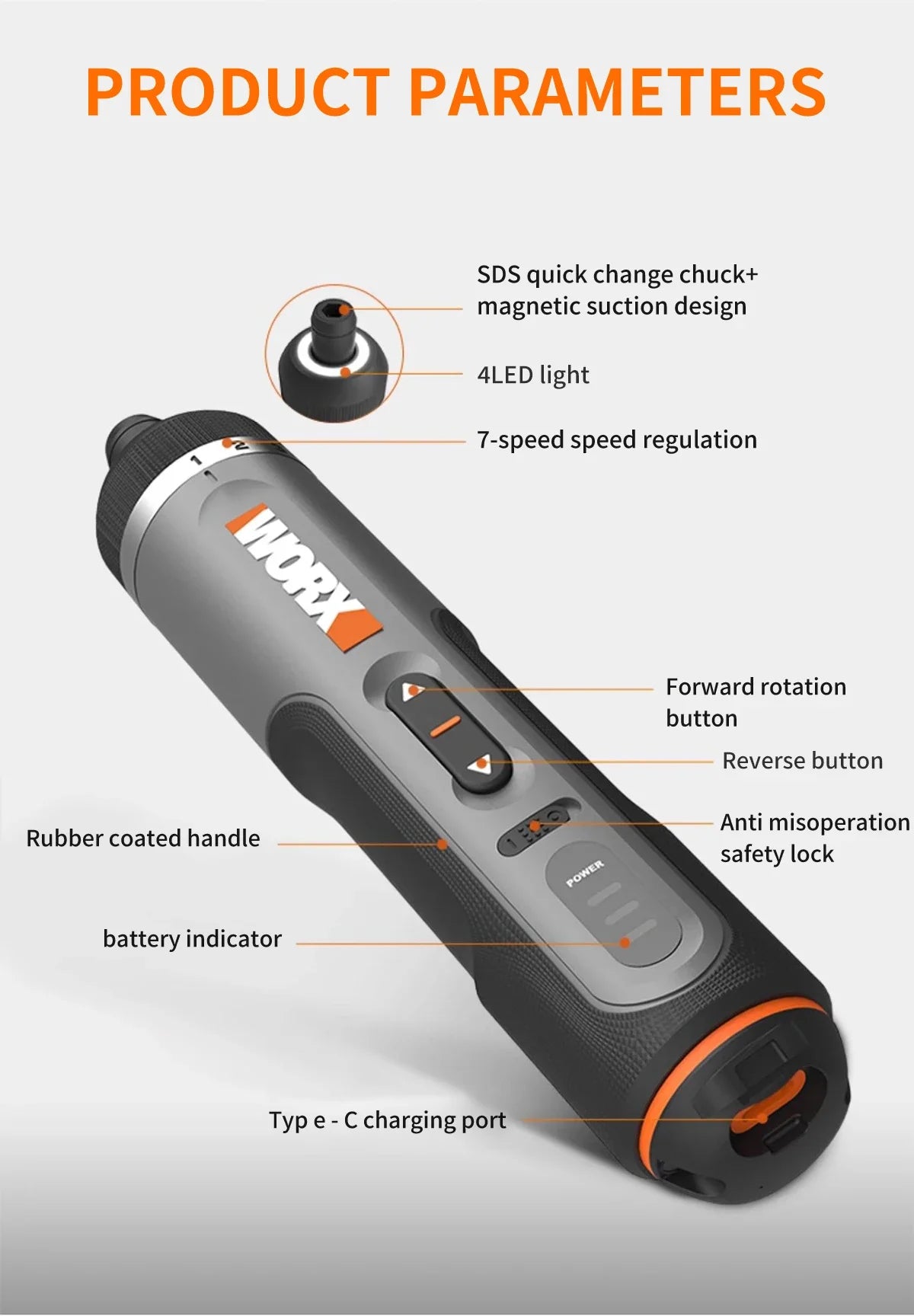 Electrical Screwdriver Sets Smart Cordless drill