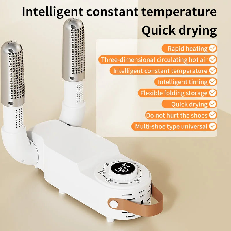 Shoe Dryer Intelligent Timer Adjustable Dryer Quick Drying