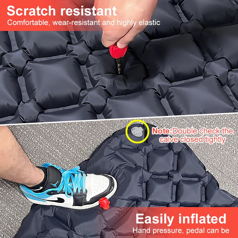PACOONE Outdoor Camping Sleeping Pad Inflatable