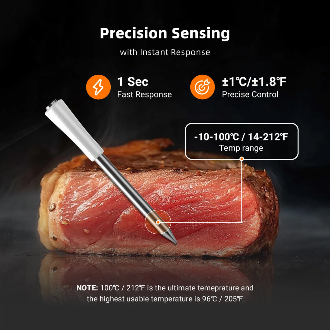 Mini Wireless Meat Thermometer,