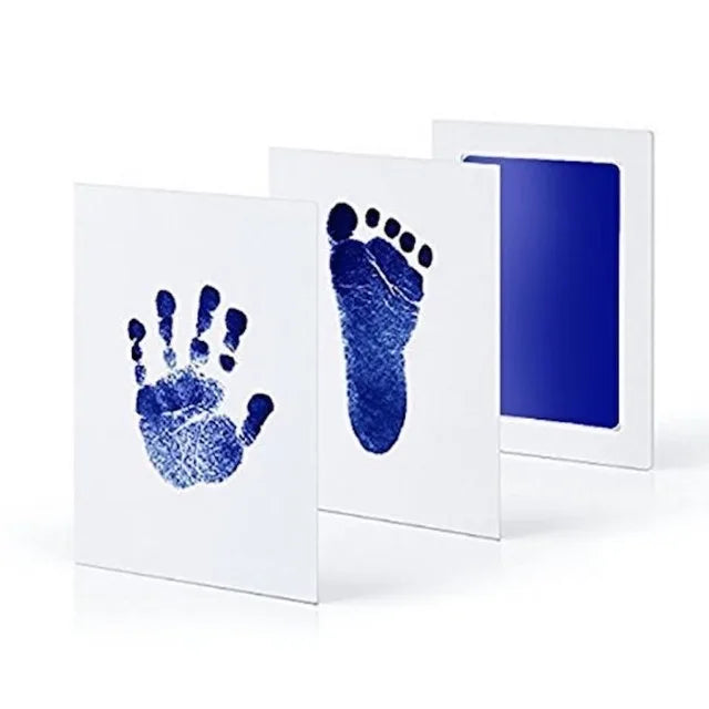 Newborn Baby DIY Hand And Footprint Kit Ink Pads Photo Frame