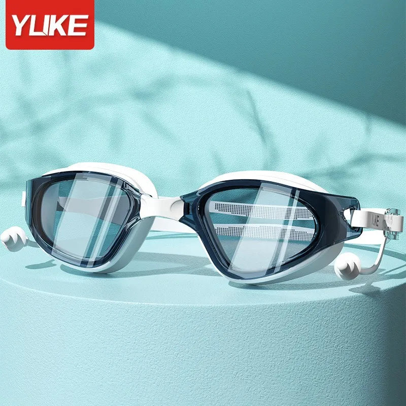 Professional HD Anti-fog Silicone Swimming Goggles