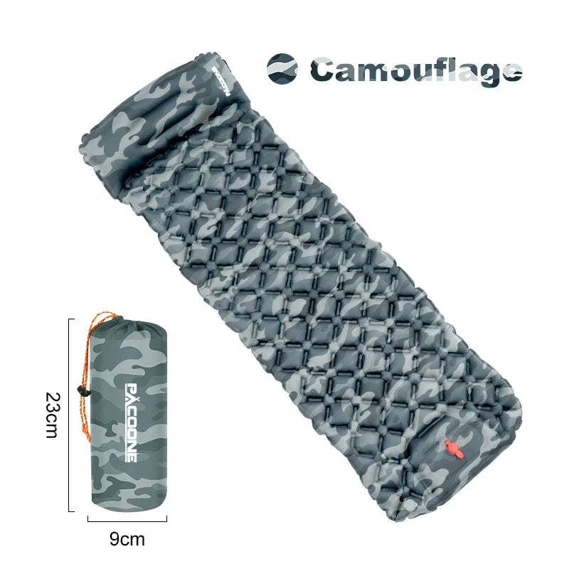 PACOONE Outdoor Camping Sleeping Pad Inflatable