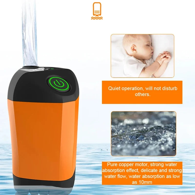 Portable rechargeable electric shower pump USB