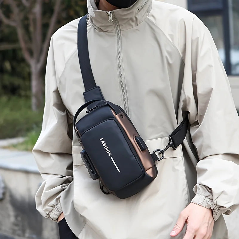 Shoulder bag with phone pocket and zipper closure for everyday travel