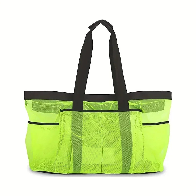 1pc Extra Large Mesh Beach Bag Breathable Mesh