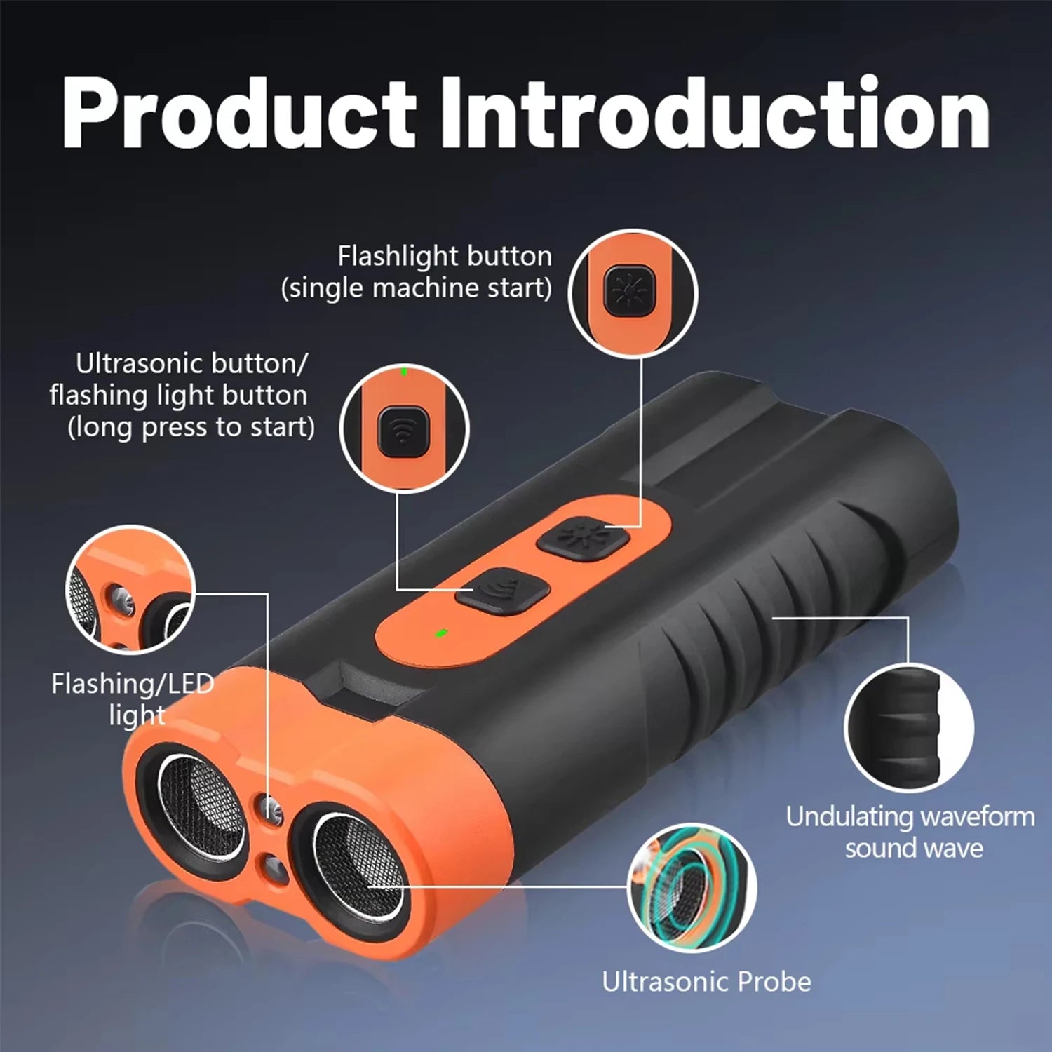 New Dual Head Ultrasonic Dog Repeller