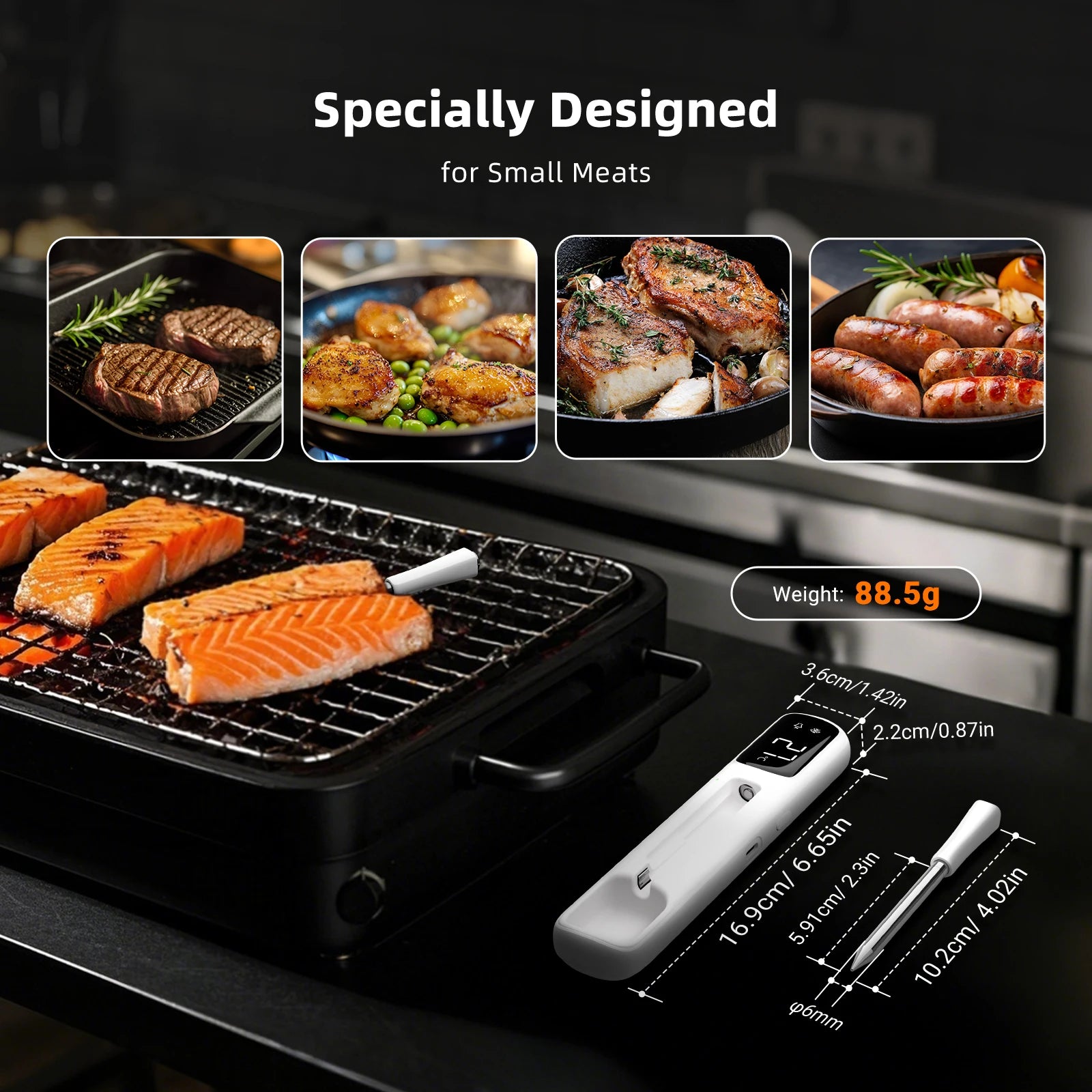 Mini Wireless Meat Thermometer,