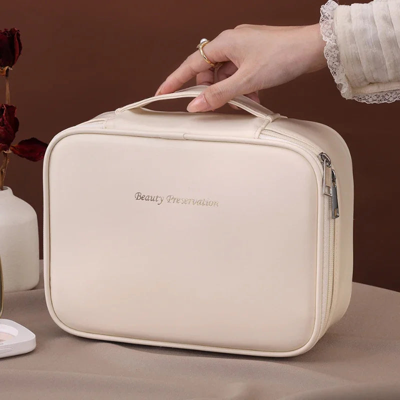 Capacity Luxury Makeup Bag Travel Organizer Essentials Toiletry Bags