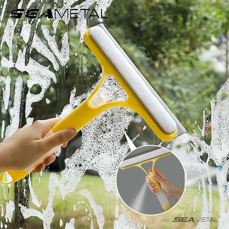 SEAMETAL 3 IN 1 Car Scraper Window Cleaning Wiper Muitifunctional Glass