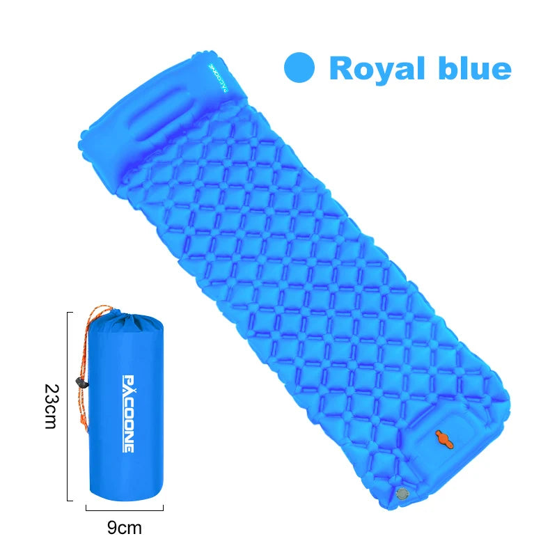 PACOONE Outdoor Camping Sleeping Pad Inflatable