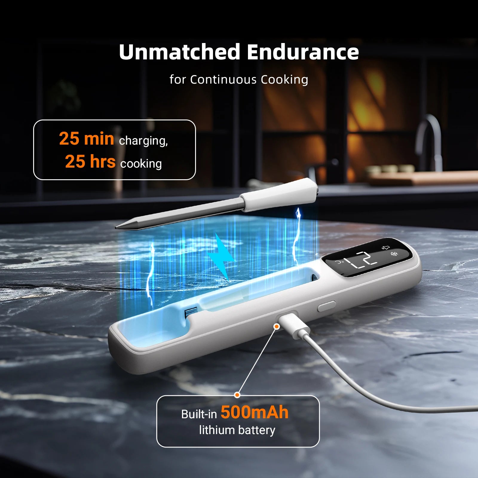 Mini Wireless Meat Thermometer,